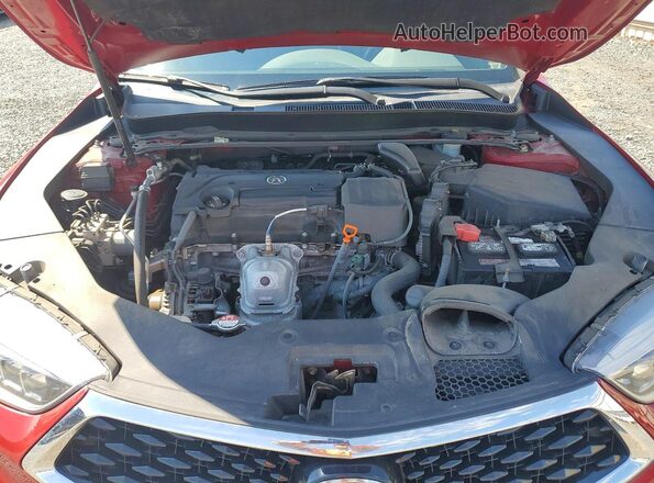 19UUB1F37JA001470 2018 ACURA TLX Red Rear interior view