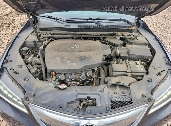 19UUB2F34GA009153 2016 ACURA TLX Серый Вид задней части салона