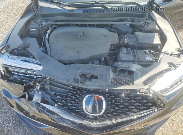 19UUB2F44LA000682 2020 ACURA TLX Charcoal უკანა სალონის ხედი