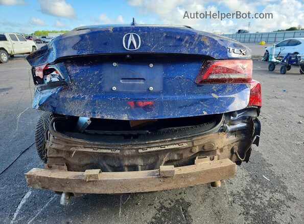 19UUB2F52GA001764 2016 ACURA TLX Blue Widok z tyłu