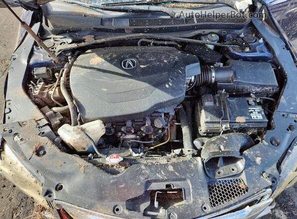19UUB2F52GA001764 2016 ACURA TLX Blue Widok wnętrza z tyłu