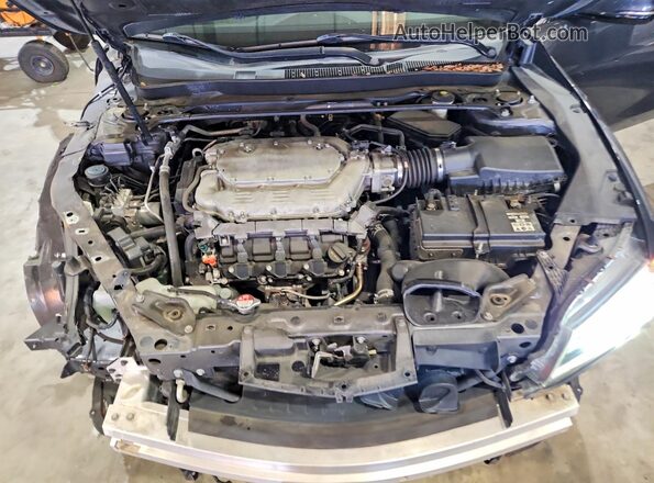 19UUB2F56GA010533 2016 ACURA TLX Charcoal Вид задньої частини салону