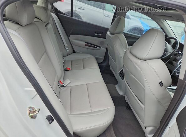 19UUB2F57GA010640 2016 ACURA TLX White უკანა სავარძლების ხედი