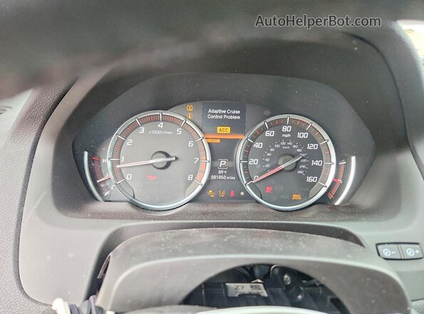 19UUB3F64JA006101 2018 ACURA TLX Blue ხელსაწყოთა პანელის ხედი