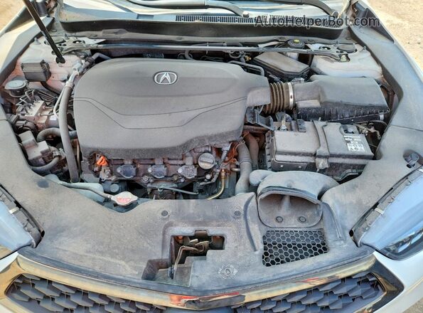 19UUB3F80LA800968 2020 ACURA TLX Белый Вид задней части салона