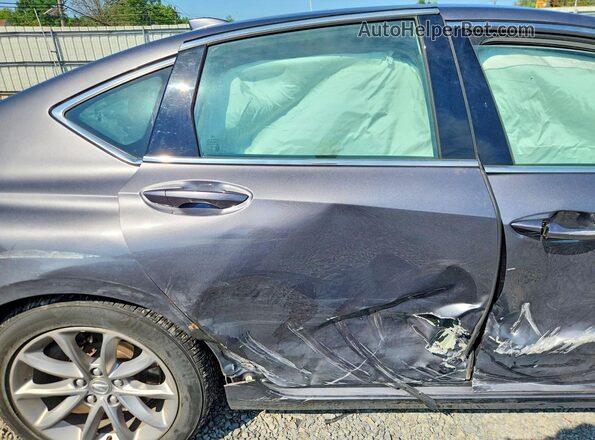 19UUB5F35PA003802 2023 ACURA TLX Gray უკანა სავარძლების ხედი