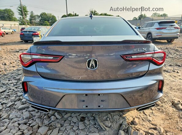 19UUB5F38MA007385 2021 ACURA TLX Gray Вид ззаду