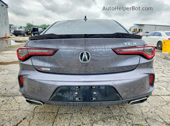 19UUB5F56NA004665 2022 ACURA TLX Gray უკანა ხედი