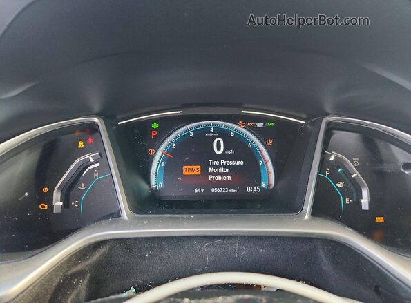 19XFC1F31LE009021 2020 HONDA CIVIC Gray ხელსაწყოთა პანელის ხედი