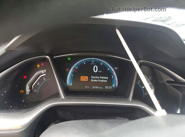 19XFC1F33GE008667 2016 HONDA CIVIC Blue Вид щитка приладів