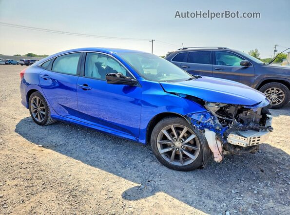 19XFC1F33KE202768 2019 HONDA CIVIC Blue Delantero derecho