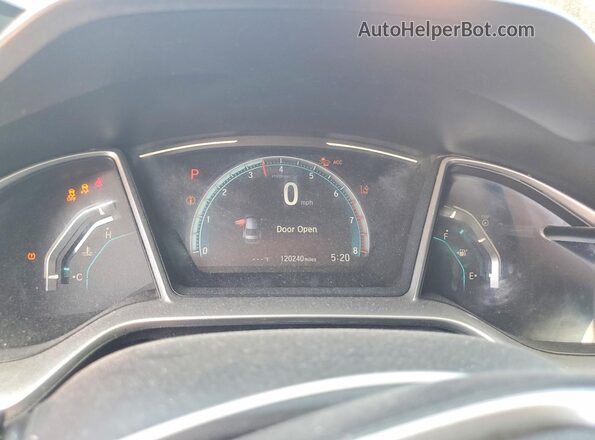 19XFC1F34KE004409 2019 HONDA CIVIC Синий Вид щитка приборов