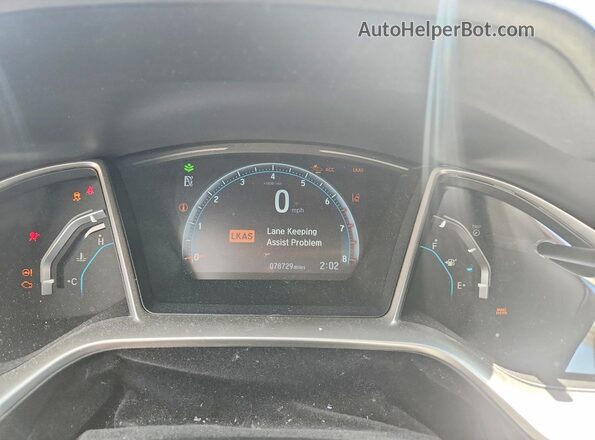 19XFC1F35ME207926 2021 HONDA CIVIC Синий Вид щитка приборов