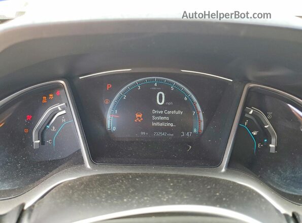 19XFC1F36HE031555 2017 HONDA CIVIC Silver Սարքավորումների վահանակի տեսք