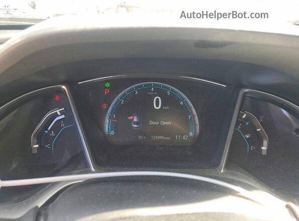 19XFC1F37GE208872 2016 HONDA CIVIC White Instrument cluster view