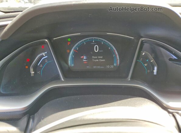 19XFC1F37KE214728 2019 HONDA CIVIC Black Vista del cuadro de instrumentos