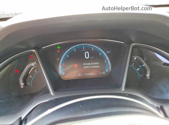 19XFC1F38GE208413 2016 HONDA CIVIC Blue Vista del cuadro de instrumentos