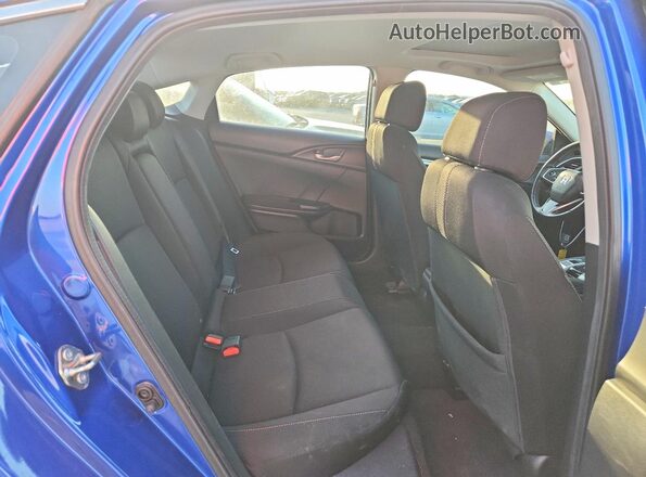 19XFC1F3XKE016709 2019 HONDA CIVIC Blue Rear seats view