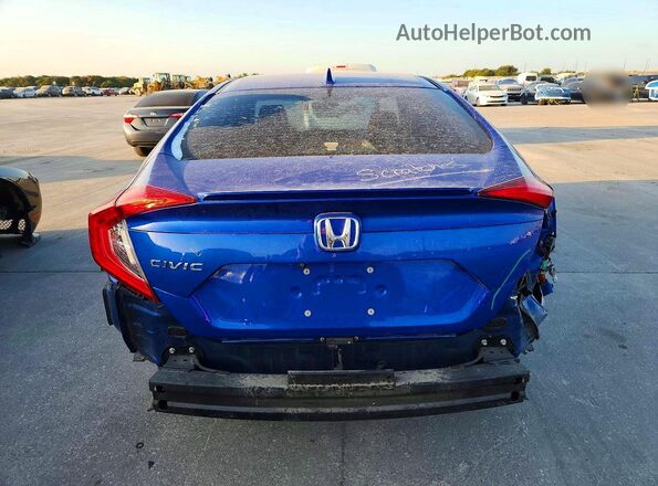 19XFC1F3XKE016709 2019 HONDA CIVIC Blue Rear view