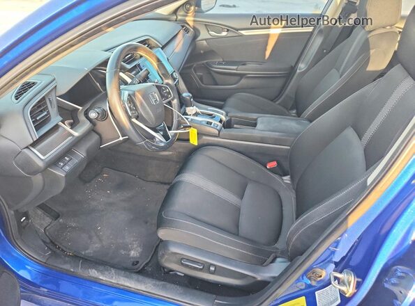 19XFC1F3XKE016709 2019 HONDA CIVIC Blue Front interior view