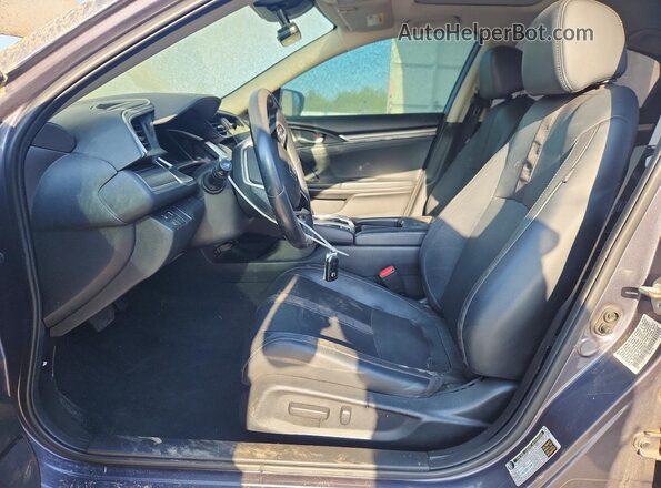 19XFC1F72LE213877 2020 HONDA CIVIC Gray Widok wnętrza z przodu