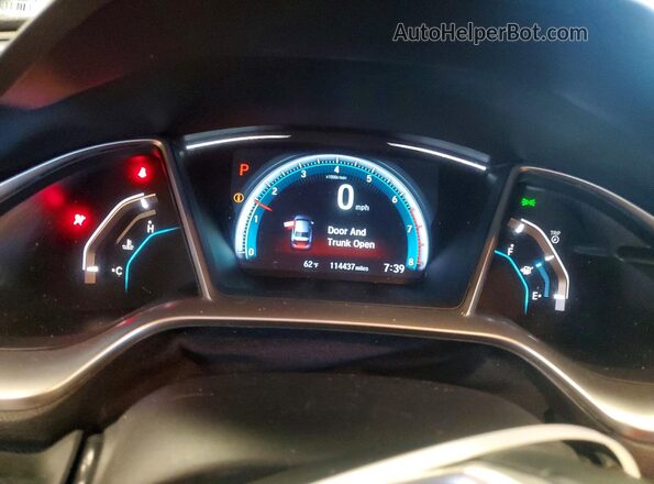 19XFC1F75GE014957 2016 HONDA CIVIC White Вид щитка приладів