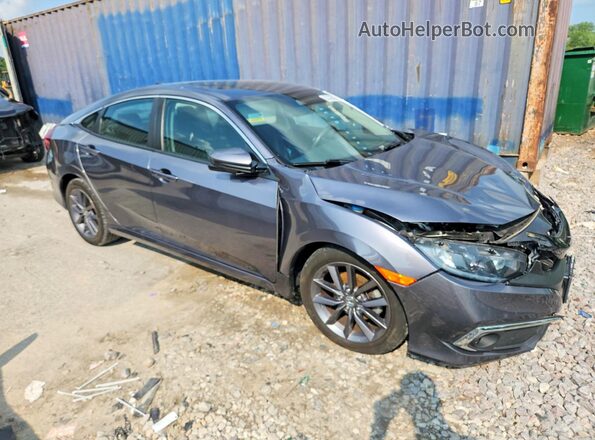 19XFC1F76LE000575 2020 HONDA CIVIC Gray Front right