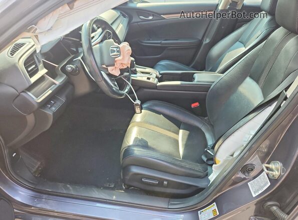 19XFC1F76LE000575 2020 HONDA CIVIC Gray Front interior view