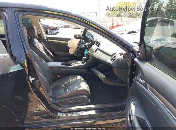 19XFC1F9XGE020318 2016 HONDA CIVIC Black Widok wnętrza z przodu