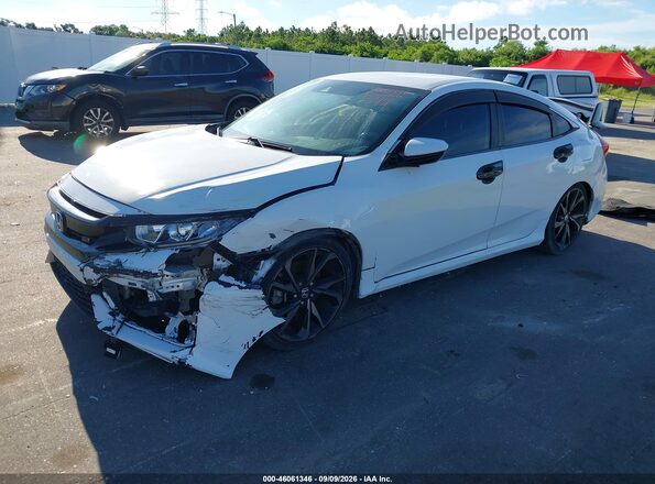 19XFC2E86KE004477 2019 HONDA CIVIC  წინა მარცხენა ხედი სამი მეოთხედიდან