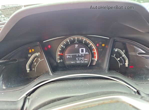 19XFC2F51GE216473 2016 HONDA CIVIC Blue Widok zestawu wskaźników