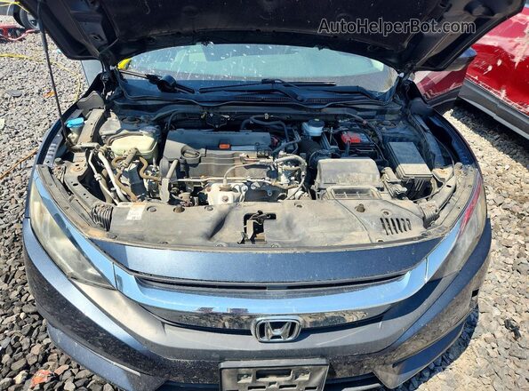19XFC2F51HE060825 2017 HONDA CIVIC Gray Widok wnętrza z tyłu