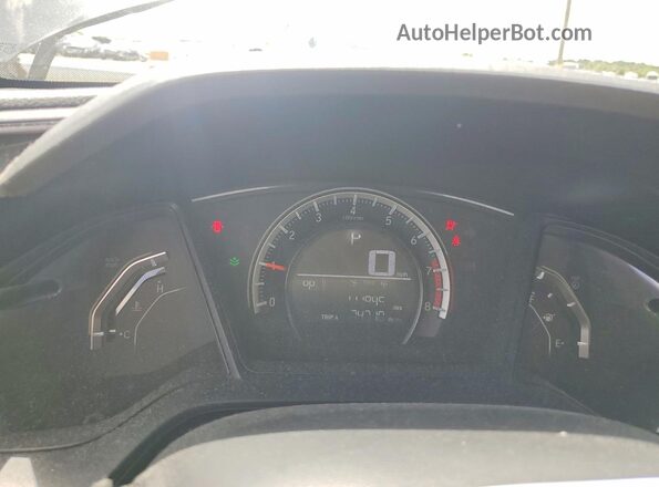 19XFC2F53GE021927 2016 HONDA CIVIC Black Widok zestawu wskaźników