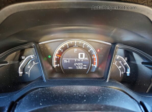 19XFC2F53GE027789 2016 HONDA CIVIC Black Widok zestawu wskaźników