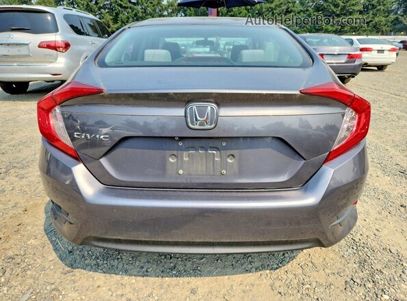 19XFC2F55HE007299 2017 HONDA CIVIC Gray Vista trasera