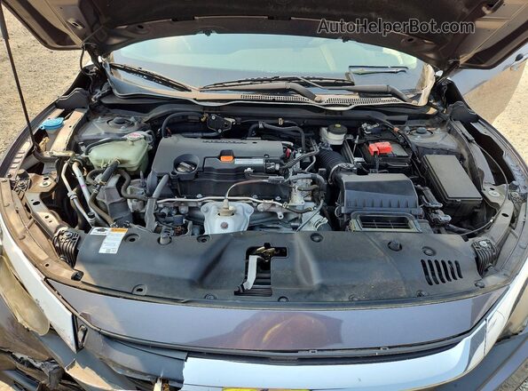 19XFC2F55HE007299 2017 HONDA CIVIC Gray Vista interior trasera