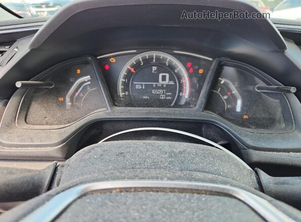 19XFC2F57HE001102 2017 HONDA CIVIC Black ხელსაწყოთა პანელის ხედი