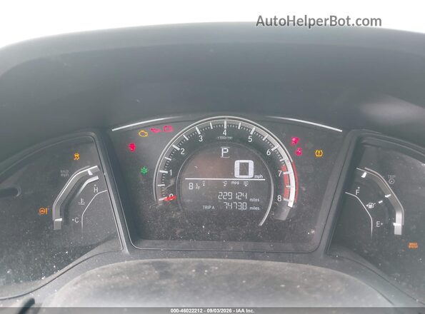 19XFC2F59GE242299 2016 HONDA CIVIC Gray Вид задніх сидінь