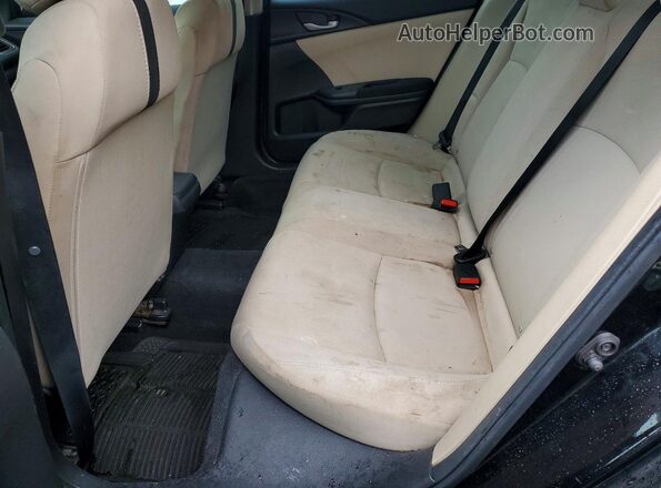 19XFC2F5XGE212079 2016 HONDA CIVIC Black უკანა სავარძლების ხედი