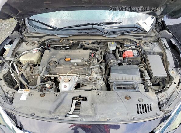 19XFC2F5XGE212079 2016 HONDA CIVIC Black უკანა სალონის ხედი
