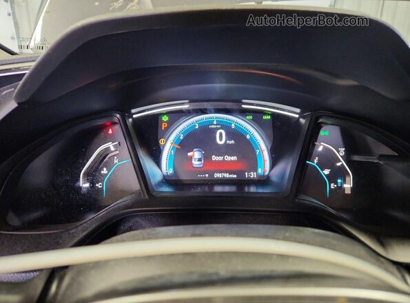 19XFC2F62LE021372 2020 HONDA CIVIC Gray Instrument cluster view