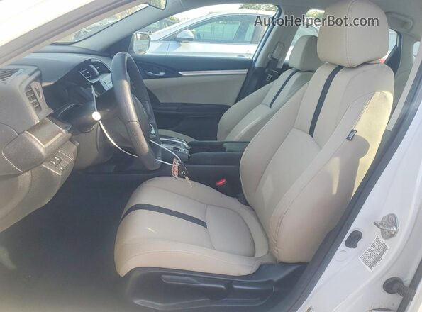 19XFC2F66KE207236 2019 HONDA CIVIC White Front interior view