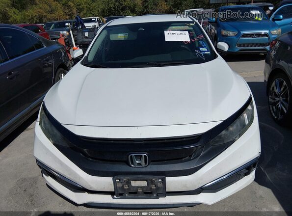 19XFC2F68KE005465 2019 HONDA CIVIC White ხელსაწყოთა პანელის ხედი