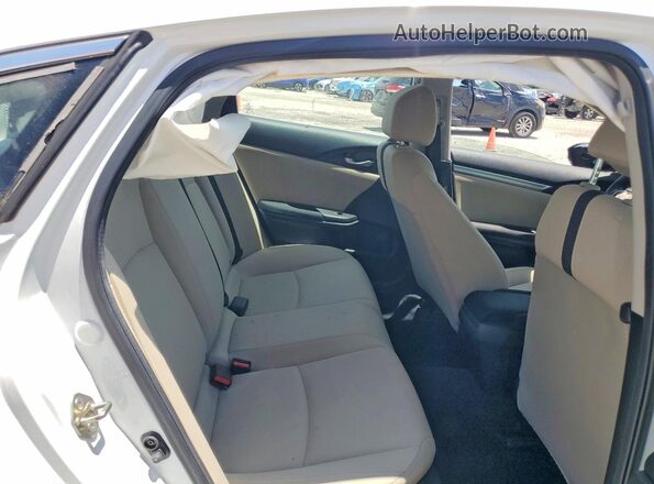 19XFC2F68KE036988 2019 HONDA CIVIC White Вид задніх сидінь
