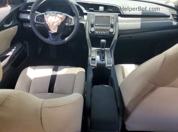 19XFC2F68KE036988 2019 HONDA CIVIC White Вид панелі приладів
