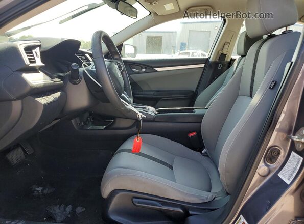 19XFC2F69KE010982 2019 HONDA CIVIC Серый Вид салона спереди