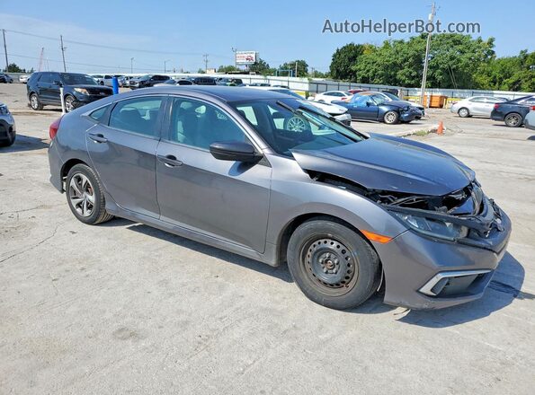 19XFC2F69KE010982 2019 HONDA CIVIC Серый Передняя правая четверть