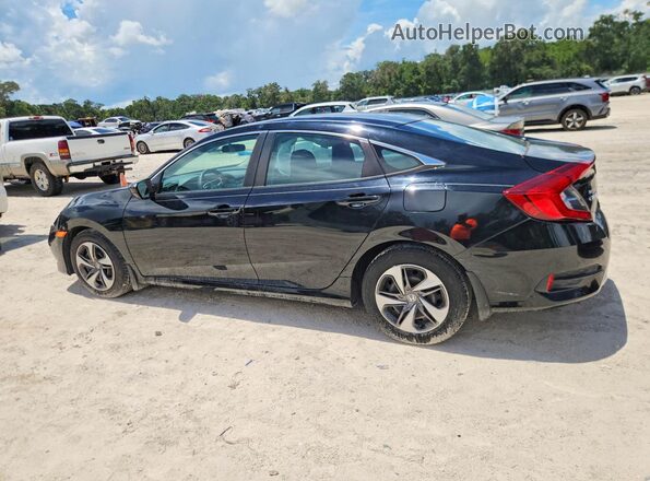 19XFC2F69KE026535 2019 HONDA CIVIC Black უკანა მარცხენა