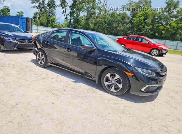 19XFC2F69KE026535 2019 HONDA CIVIC Black წინა მარჯვენა