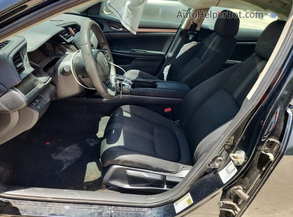 19XFC2F69KE026535 2019 HONDA CIVIC Black წინა სალონის ხედი